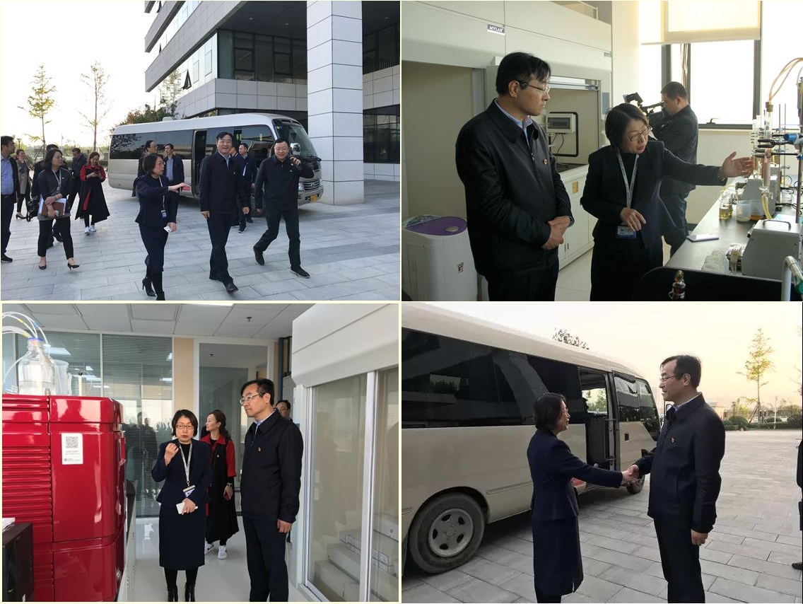 高新区党工委书记钟洪江一行莅临耀彩网科技调研