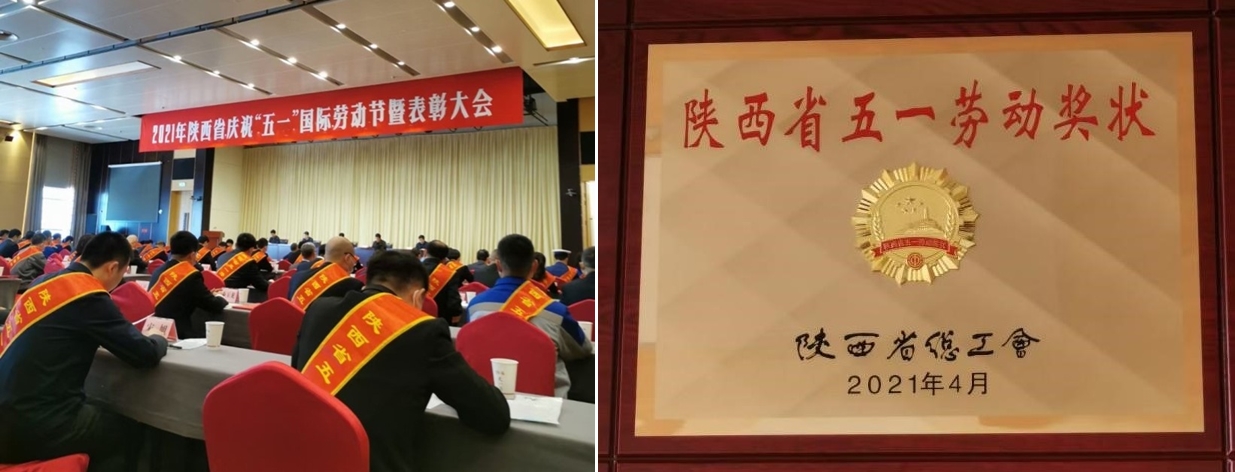 耀彩网科技荣获“陕西省五一劳动奖状”