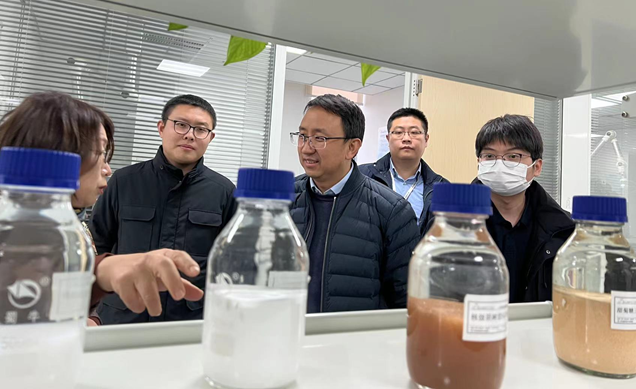 陕西羁系局向导一行莅临高陵耀彩网工业园调研指导